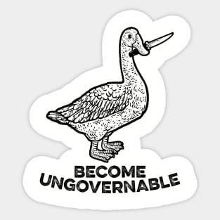 Become Ungovernable Sticker